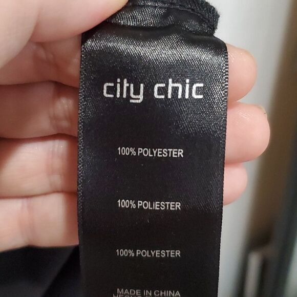 City Chic Top Sweet Zip in Black Size 14 or City Chic XS - Picture 9 of 11